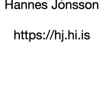 Picture of Hannes Jónsson